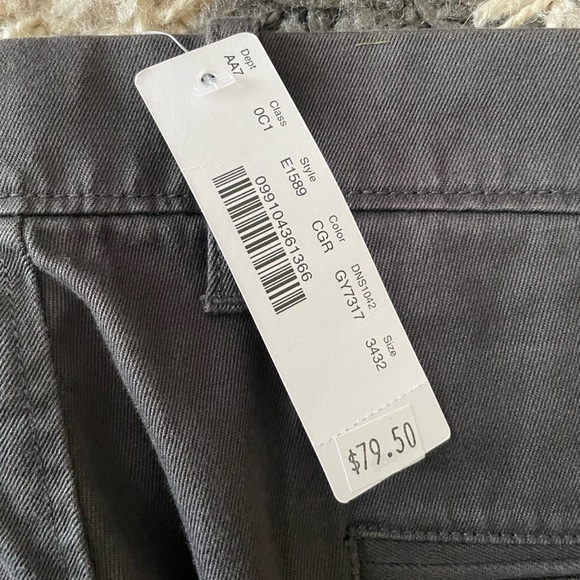 J. Crew Charcoal Straight Leg Chinos 34x32 - Picture 4 of 5